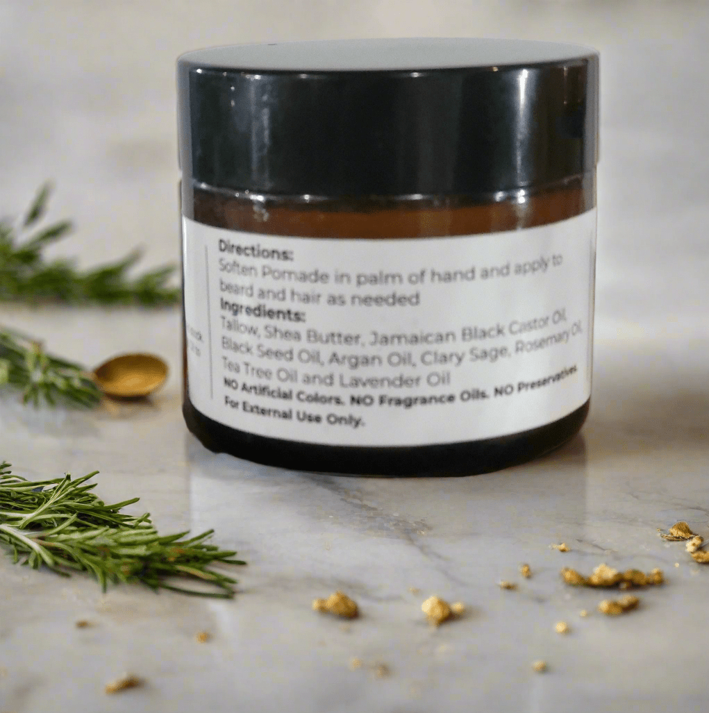 T&B Luxe Hair and Beard Pomade All Natural Tallow Balm - T&B LUXE