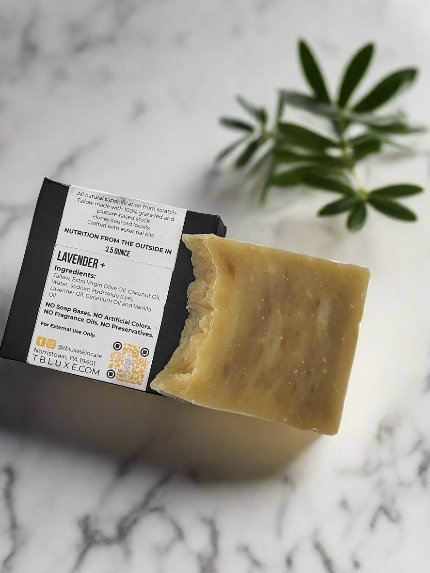 T&B Luxe Lavender+ Tallow and Honey Soap