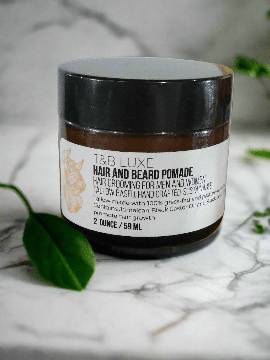 T&B Luxe Hair and Beard Pomade All Natural Tallow Balm - T&B LUXE